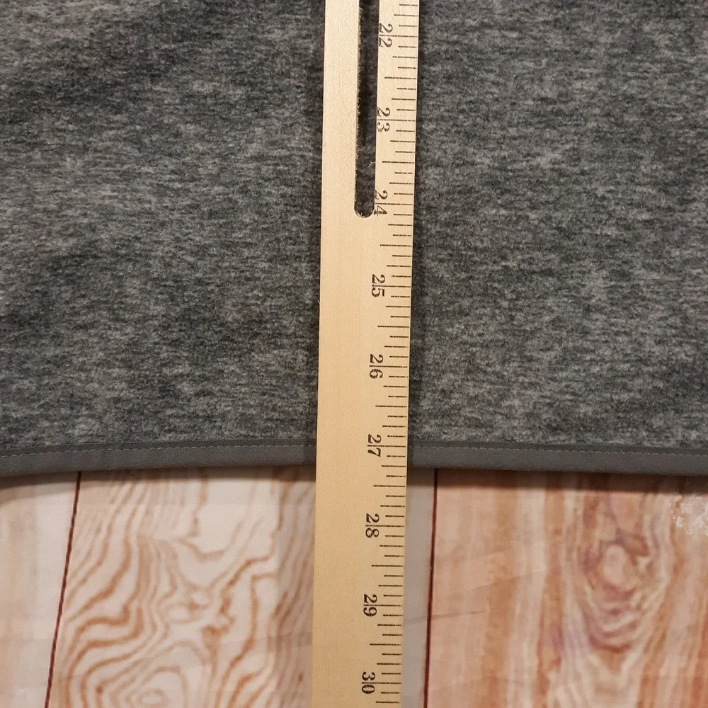 Lands' End Vest Mens Size Large Full Zip Gray Outdoor Travel Fleece Pockets